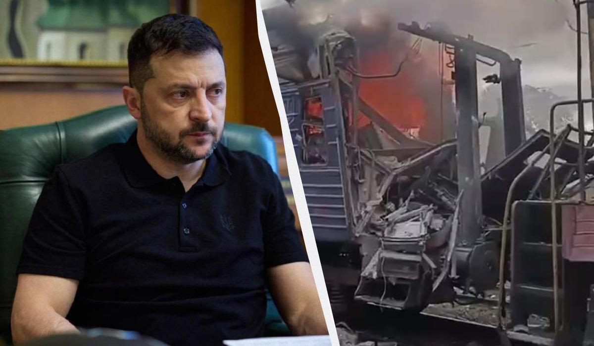 Зеленський відреагував на атаку росіян/ Колаж УНІАН, фото Telegram/@V_Zelenskiy_official, скріншот Зеленський відреагував на атаку росіян/ Колаж УНІАН, фото Telegram/@V_Zelenskiy_official, скріншот