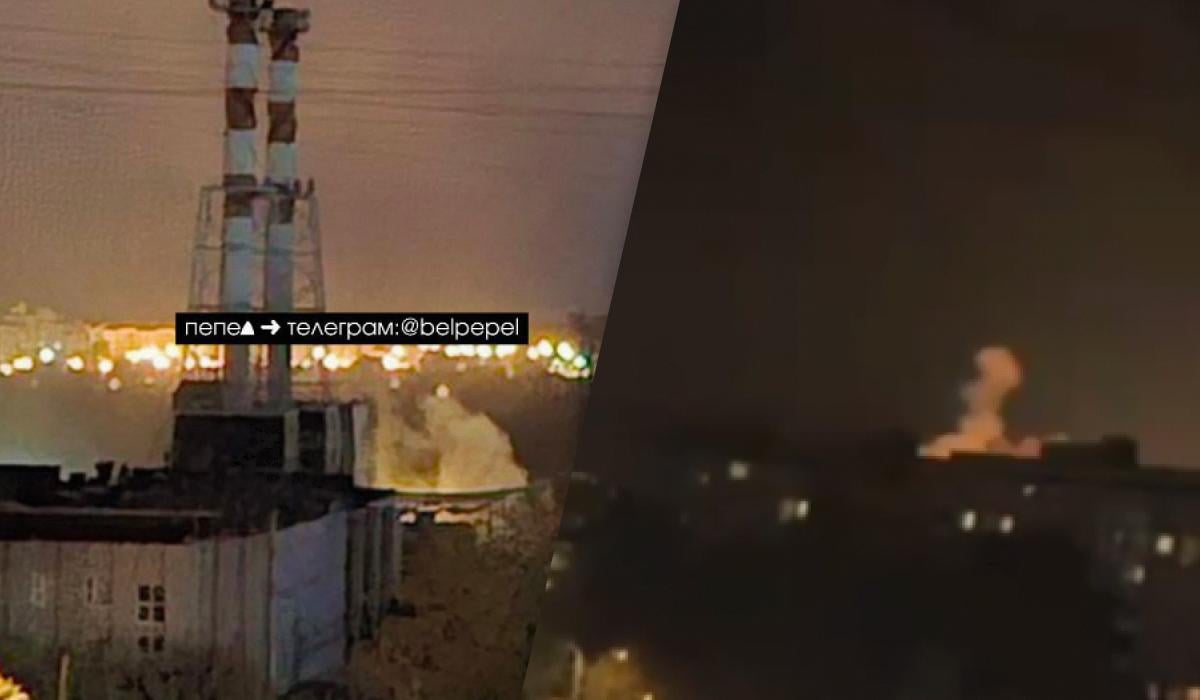 Пожежу та кадри вибухів на підстанції "Луч" показали мешканці міста / колаж УНІАН, фото скріншот Пожежу та кадри вибухів на підстанції "Луч" показали мешканці міста / колаж УНІАН, фото скріншот