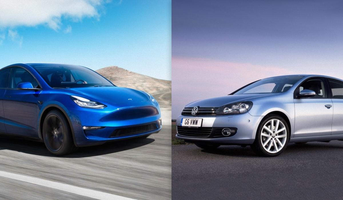 Колаж УНІАН, фото - Tesla, Volkswagen Колаж УНІАН, фото - Tesla, Volkswagen