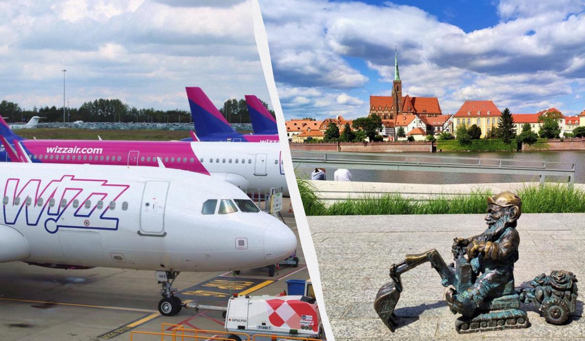 Wizz Air частіше літатиме з польського Вроцлава / колаж УНІАН, фото ua.depositphotos.com, Марина Григоренко Wizz Air частіше літатиме з польського Вроцлава / колаж УНІАН, фото ua.depositphotos.com, Марина Григоренко