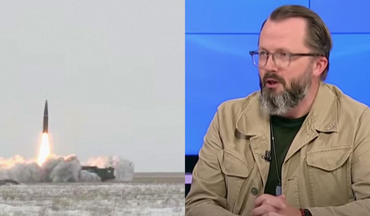 Храпчинский объяснил, что ракета маневрирует перед атакой и выпускает специальные приманки / Коллаж: УНИАН, фото: скриншот с видео Храпчинский объяснил, что ракета маневрирует перед атакой и выпускает специальные приманки / Коллаж: УНИАН, фото: скриншот с видео