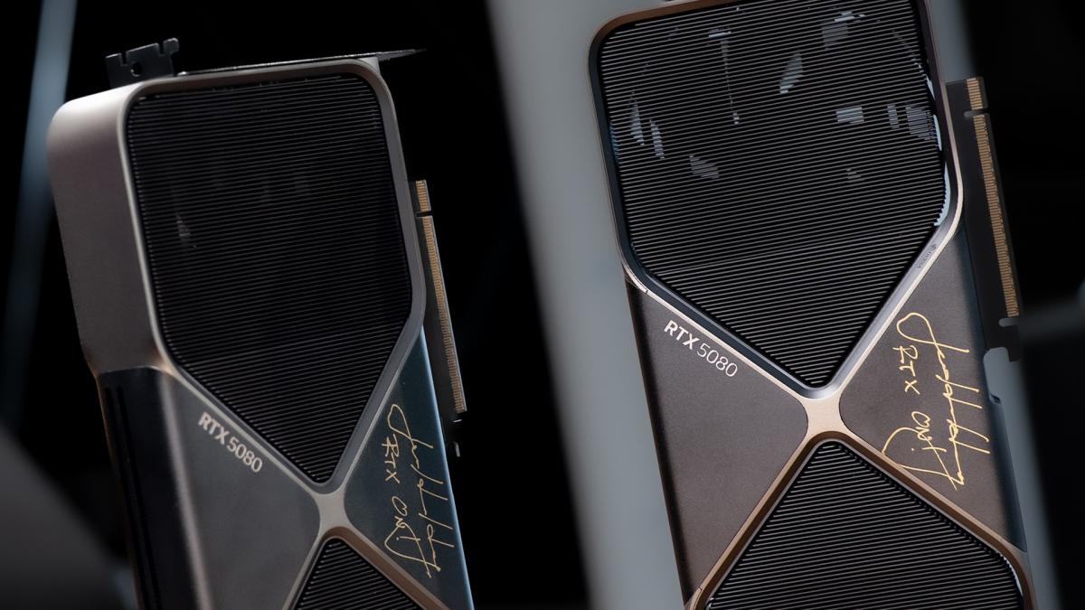 NVIDIA разыгрывает две RTX 5080 с автографом генерального директора компании