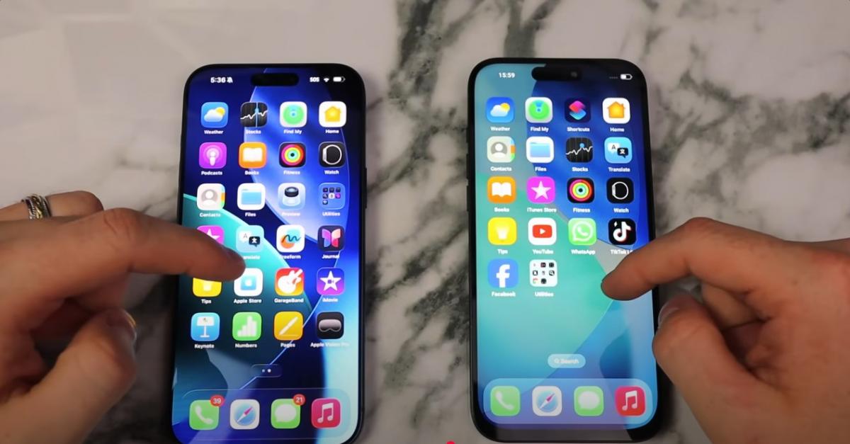 Оригінальний iPhone 17 Pro Max (ліворуч) і підроблений (праворуч) Оригінальний iPhone 17 Pro Max (ліворуч) і підроблений (праворуч)