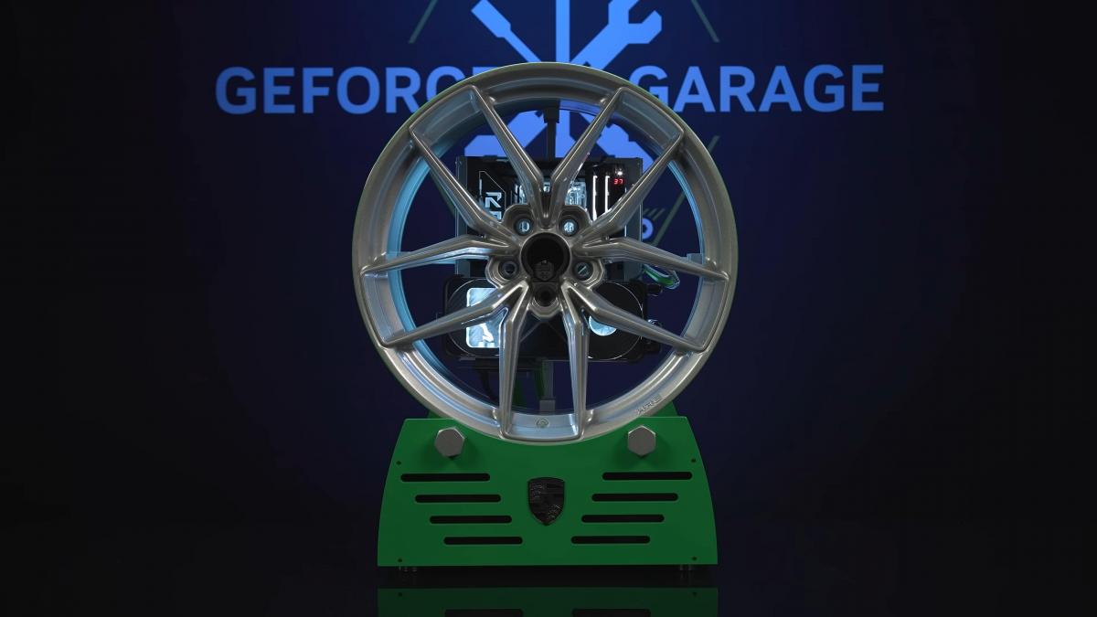 NVIDIA Realizza un Computer da Gioco Rivoluzionario all'interno di una Ruota di una Porsche 911