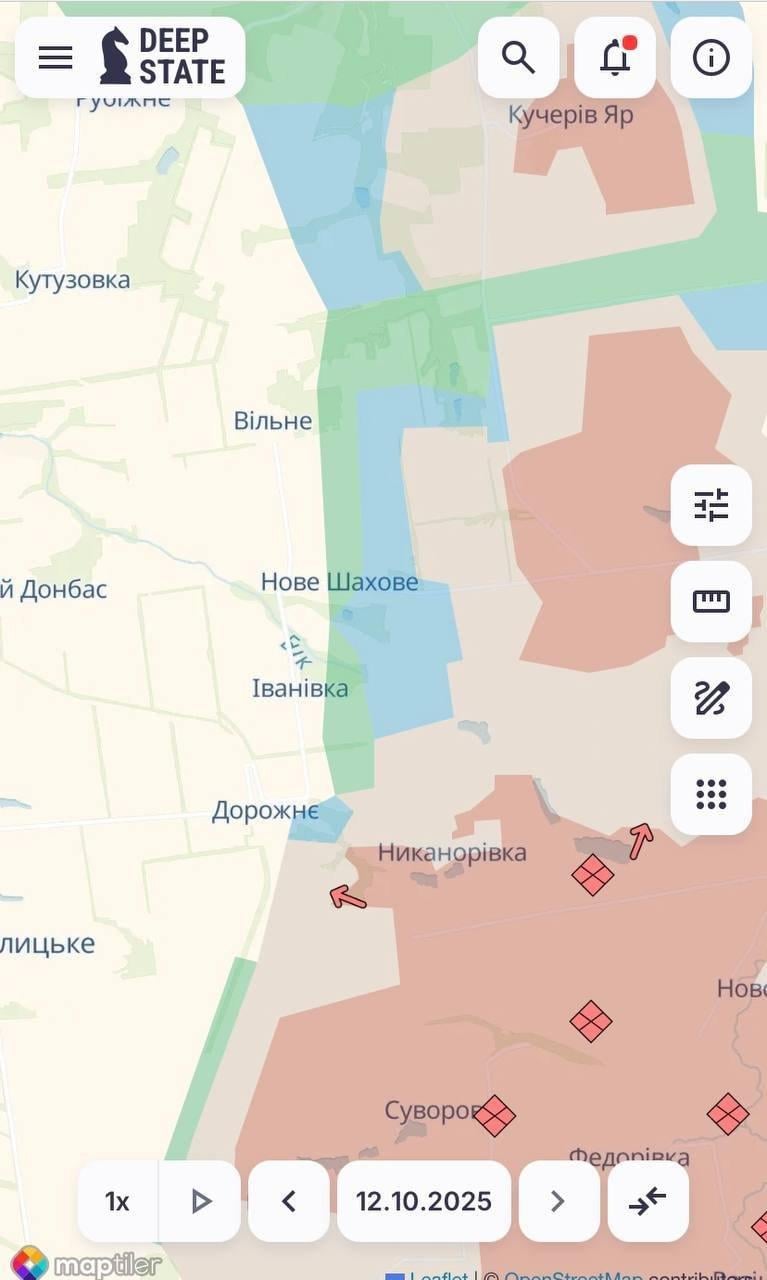 Ситуация в Донецкой области / Фото: DeepState Ситуация в Донецкой области / Фото: DeepState