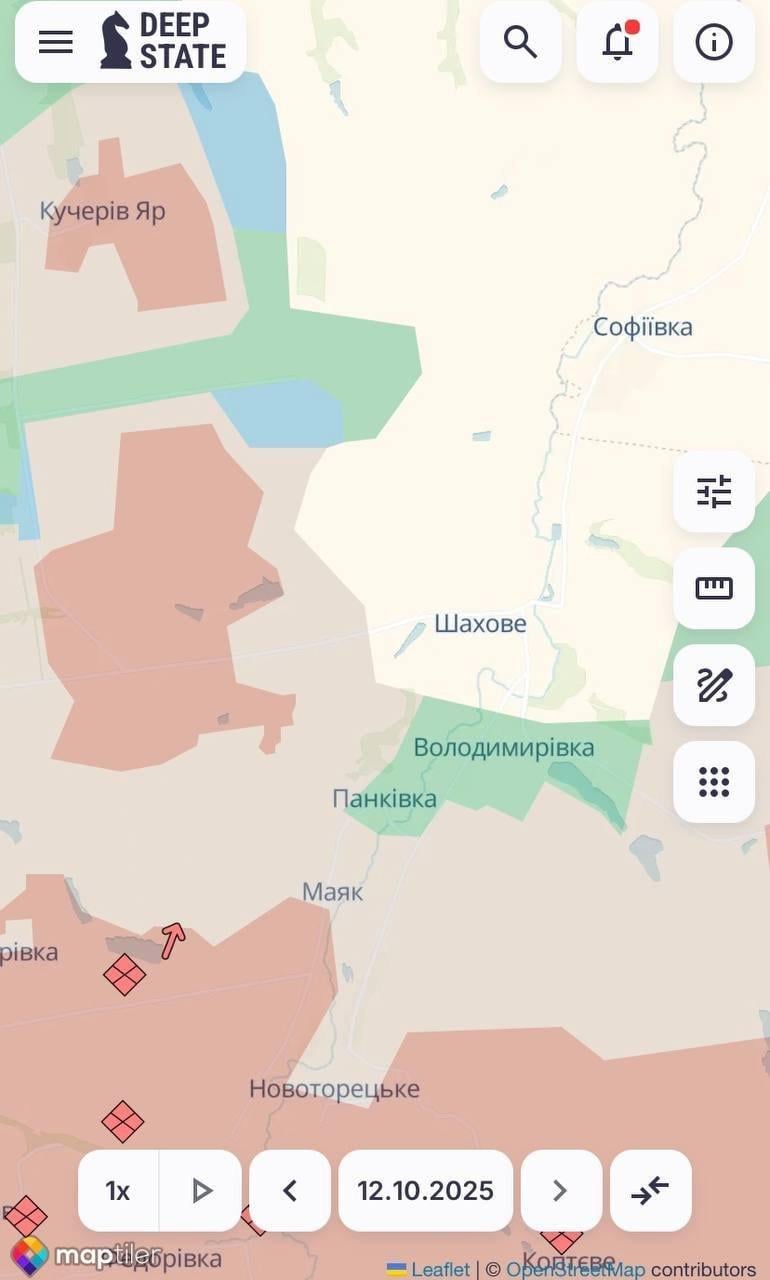Ситуация в Донецкой области / Фото: DeepState Ситуация в Донецкой области / Фото: DeepState