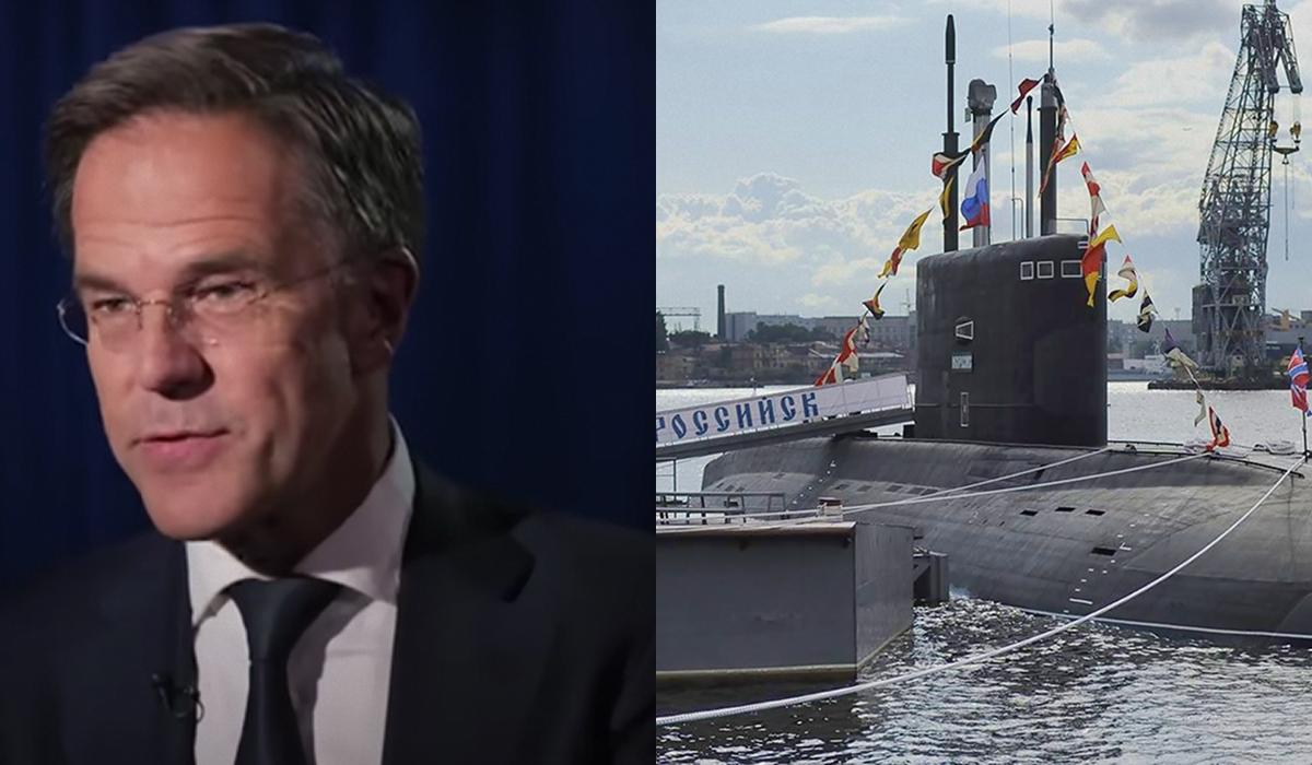 "Охотится на механика": Рютте высмеял подводную лодку России, которая сломалась вблизи Франции