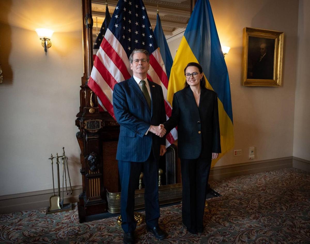 Министр финансов США и премьер-министр Украины / фото t.me/svyrydenkoy Министр финансов США и премьер-министр Украины / фото t.me/svyrydenkoy