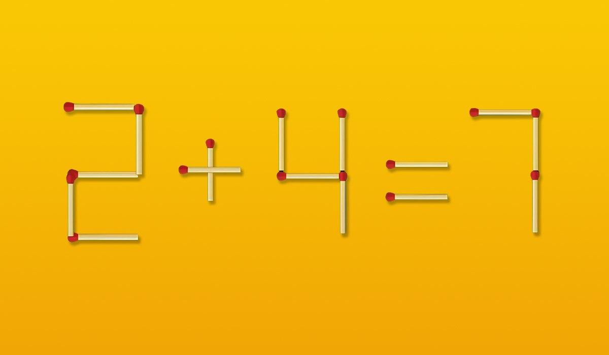 Надо переставить всего 1 спичку, и пример станет правильным: быстрый IQ-тест