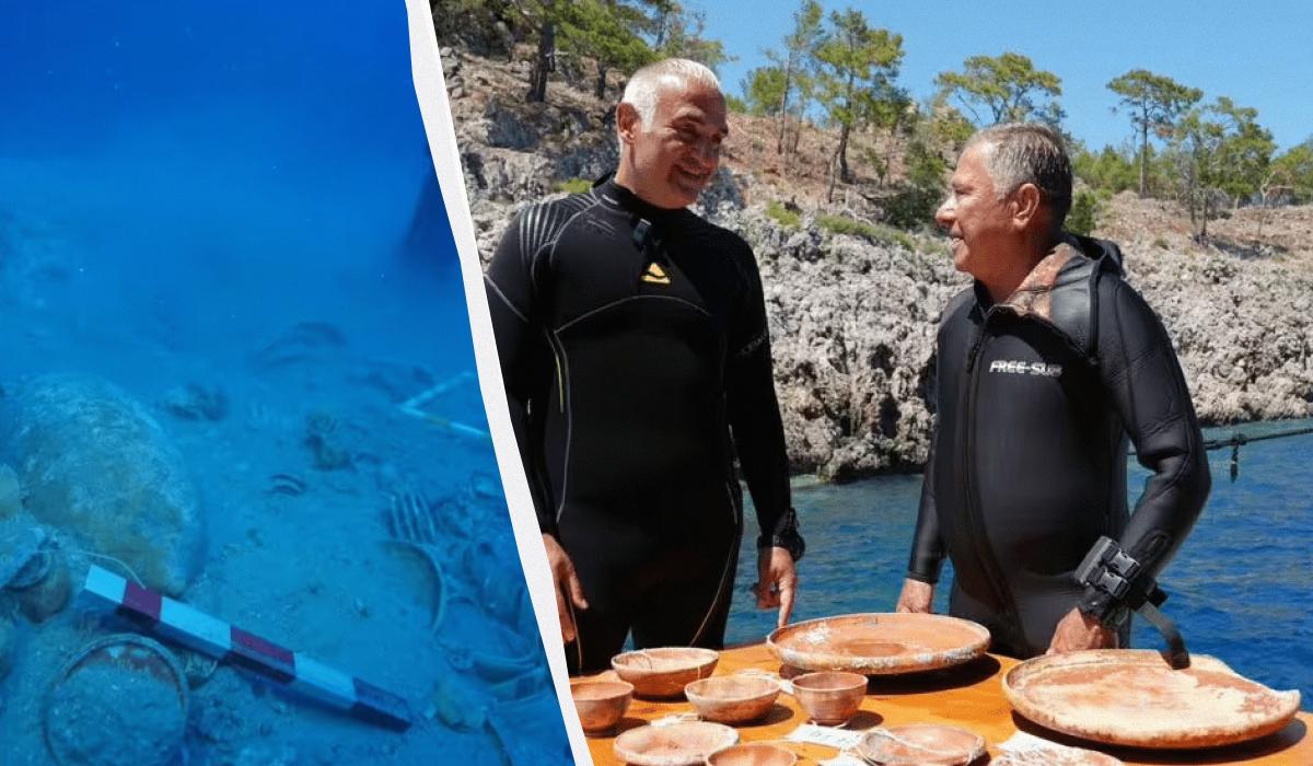 В Турции нашли корабль с идеально сохранившимся сокровищем, который затонул 2000 лет назад