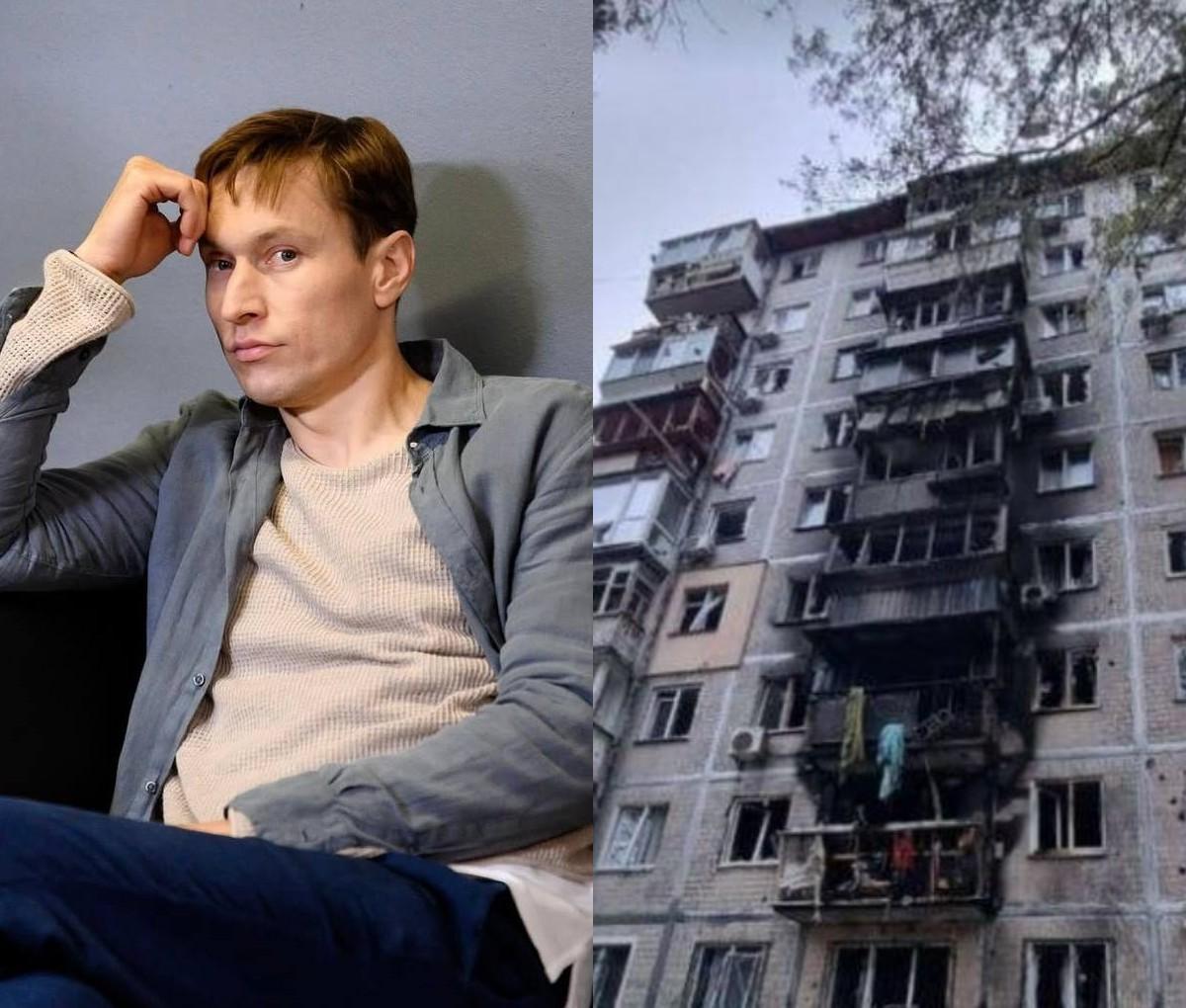 Коллега актера Октябрьского рассказала, где он живет после попадания в квартиру вражеского дрона