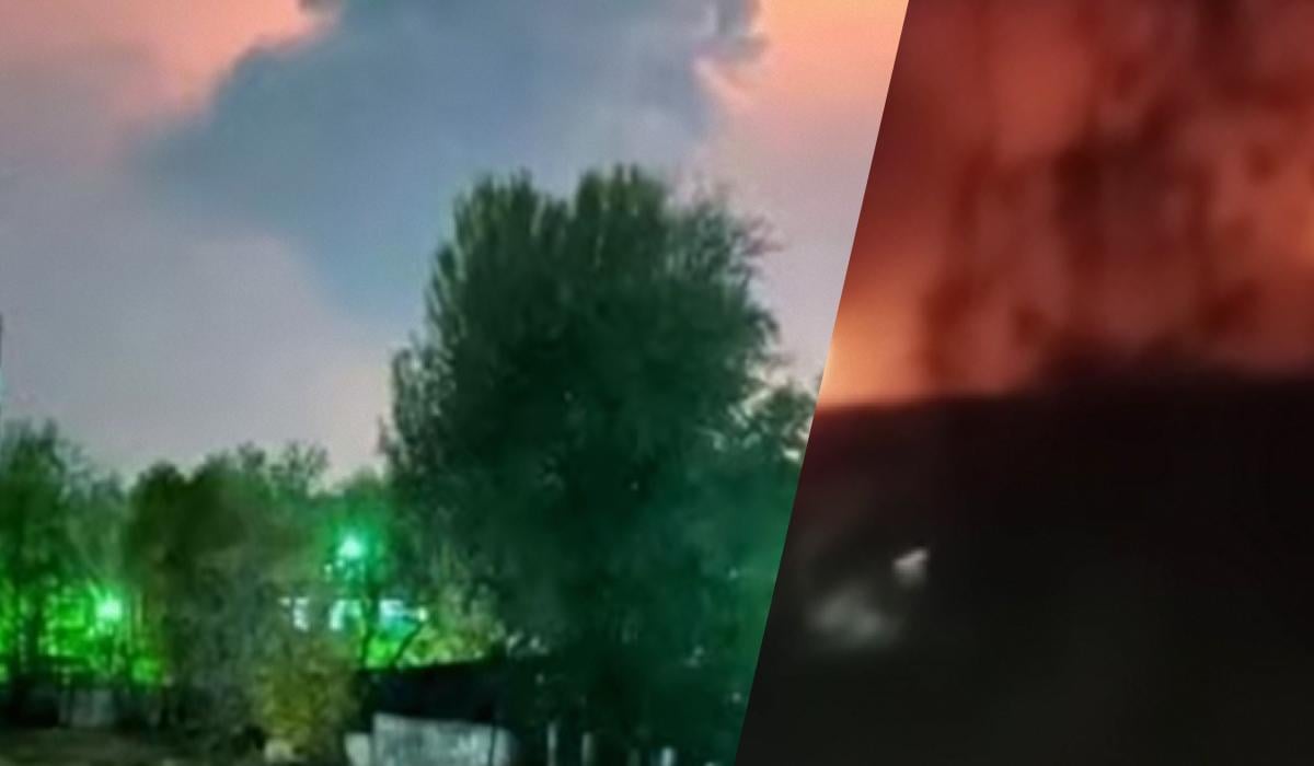 На Новокуйбышевском НПЗ после атак не работают две установки первичной переработки нефти / Колаж: УНИАН, фото: скриншот из видео На Новокуйбышевском НПЗ после атак не работают две установки первичной переработки нефти / Колаж: УНИАН, фото: скриншот из видео