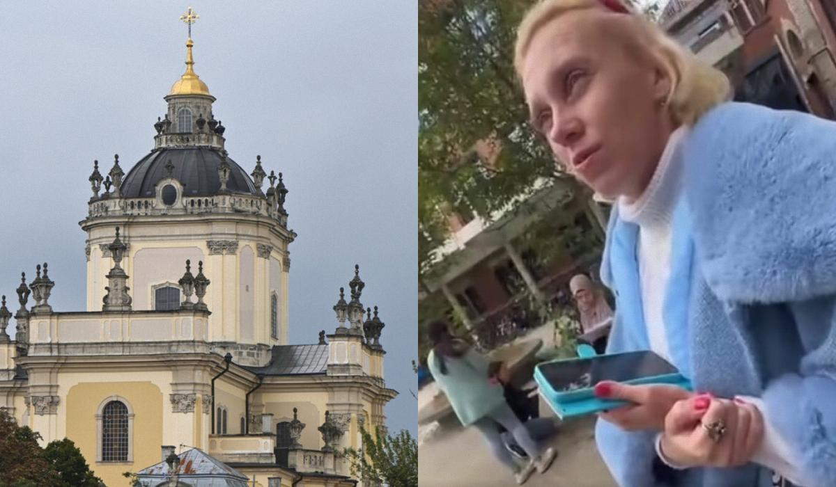 Львовянка за границей раскрыла свои пророссийские взгляды / коллаж УНИАН, фото мэрии Львова, скриншот Львовянка за границей раскрыла свои пророссийские взгляды / коллаж УНИАН, фото мэрии Львова, скриншот