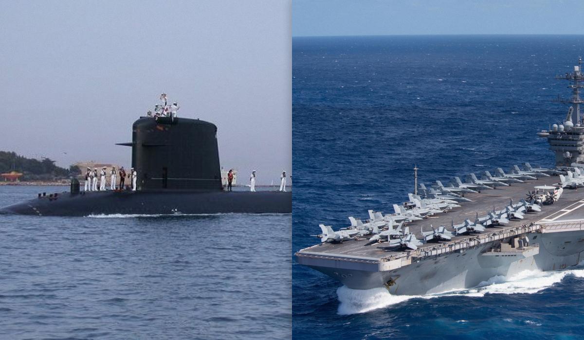 Nave da guerra sottomarina Saphir elude difese e raggiunge portaerei da 4,5 miliardi di dollari