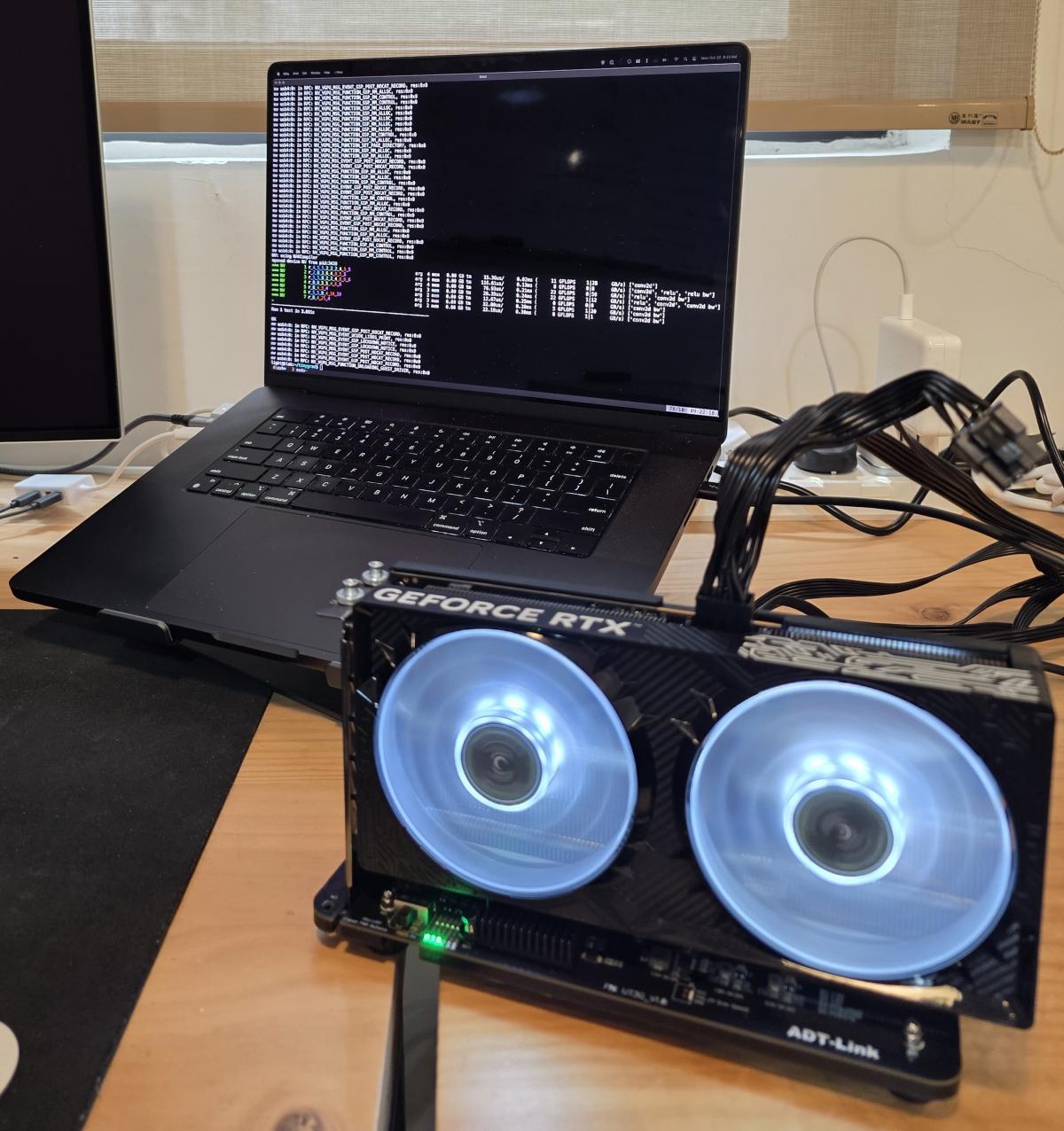 TinyCorp запустили MacBook на видеокарте NVIDIA / Фото - X TinyCorp запустили MacBook на видеокарте NVIDIA / Фото - X