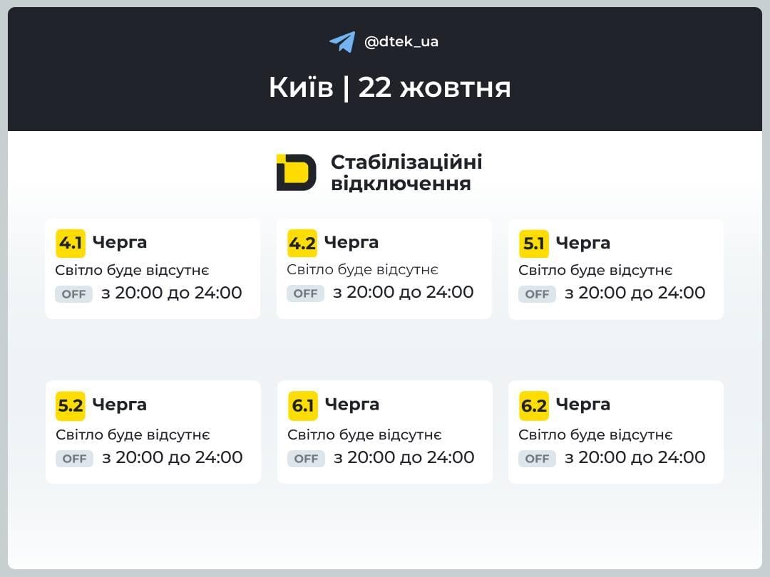 В Киеве ввели почасовые графики отключений: когда не будет света В Киеве ввели почасовые графики отключений: когда не будет света