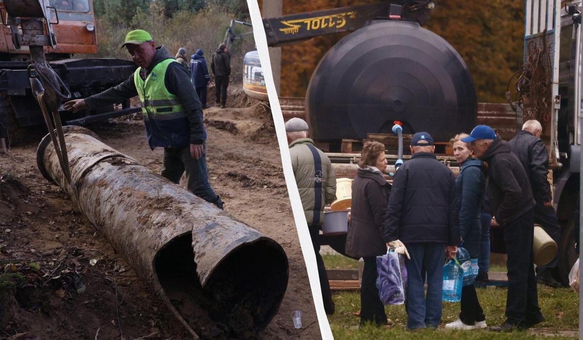 У жителів західної частини Львова кілька днів не було води / колаж УНІАН, фото Львівводоканал У жителів західної частини Львова кілька днів не було води / колаж УНІАН, фото Львівводоканал