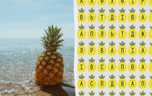 Тільки 3% геніїв можуть знайти слово "ананас" за 11 секунд: дуже складна головоломка