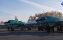 Російській армії передали ще одну партію винищувачів-бомбардувальників Су-34 (відео)
