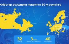 Київстар значно розширив зону покриття 5G у роумінгу