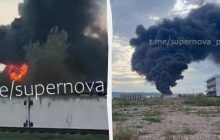 Третю добу палає нафтобаза у Феодосії після атаки ЗСУ, з міста почали виїжджати люди, - ЗМІ