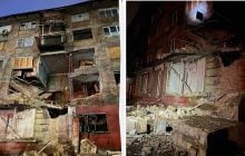 У Києві обвалилися перекриття будинку, ураженого "Шахедом" в липні: в КМДА відреагували