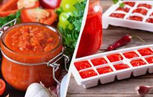 Заготовляю у формах для льоду: заправка-п'ятихвилинка для борщу і рагу без банок