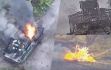 Росіяни пустили танки на штурм села: в "Азові" показали, як перетворили їх на металобрухт