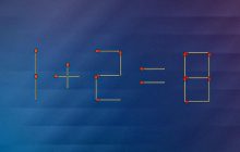 Надо переместить лишь одну спичку, чтобы уравнение 1+2=8 стало правильным: простой IQ-тест