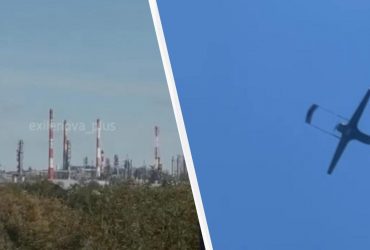 Дрони вдарили по російському НПЗ за 1400 км від кордону (відео)