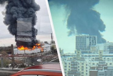 В Новосибірську палає завод з виготовлення електроніки для армії (відео)