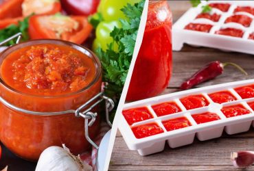 Заготавливаю в формах для льда: заправка-пятиминутка для борща и рагу без банок