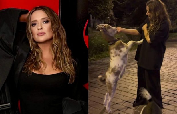 Могилевська несподівано показалася в центрі Києва з козами (відео)