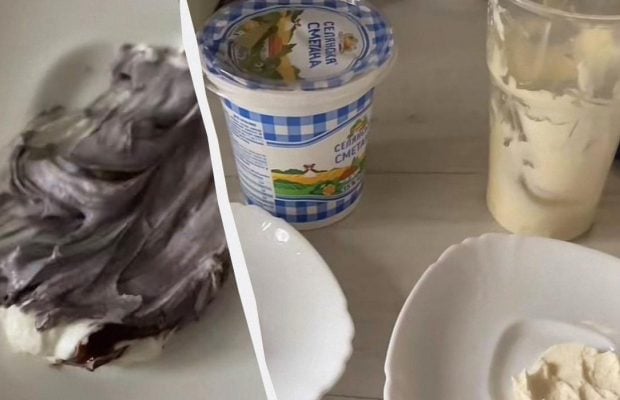 Украинка купила 4 разных сметаны и проверила их: три оказались с крахмалом (видео)