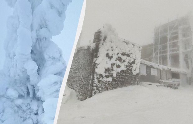 В Карпатах начался мощный зимний шторм (фото, видео)