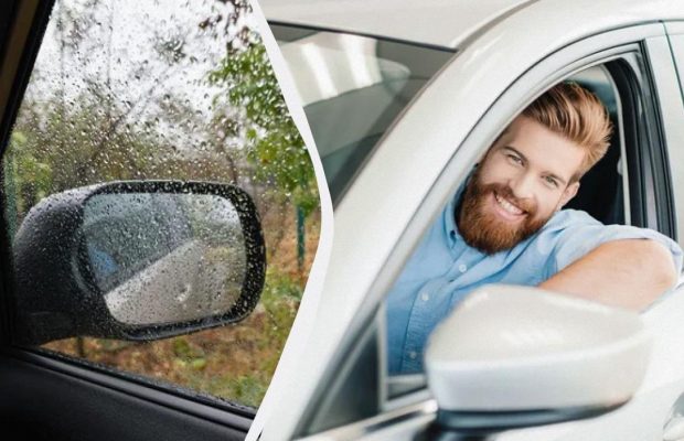 Боковые зеркала машины не будут намокать под дождем: вот чем их нужно смазать