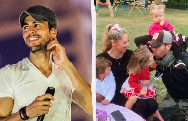 Жена Энрике Иглесиаса впервые за долгое время показала их троих детей (фото)