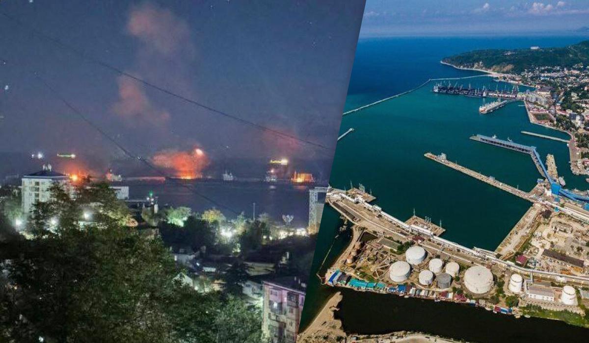 Плетенчук оцінив наслідки удару по порту в Туапсе / колаж УНІАН, фото Сили оборони, Вікіпедія