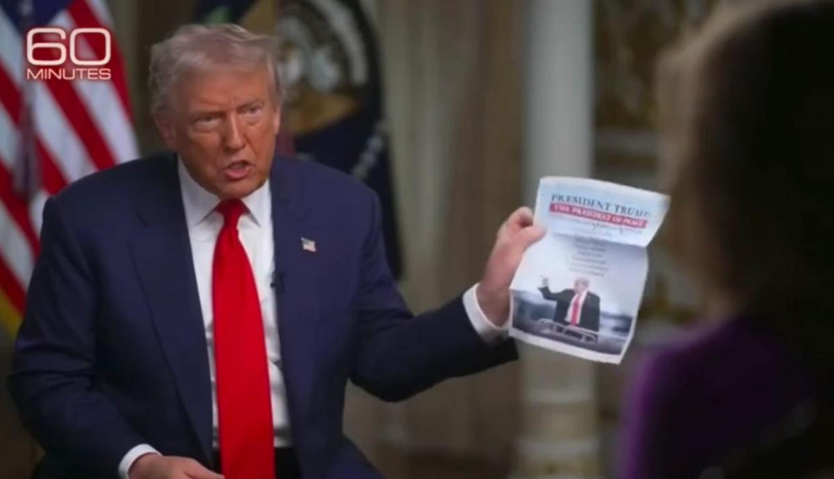 Трамп показав список війн, які він завершив / скриншот Трамп показав список війн, які він завершив / скриншот