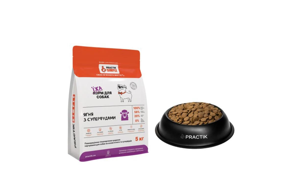 Корм Practik Simple «Ягня з суперфудами» Корм Practik Simple «Ягня з суперфудами»