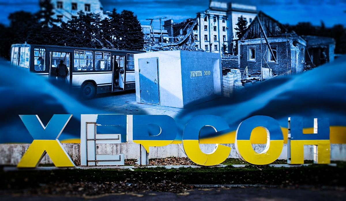 У третю річницю визволення Херсона російські загарбники не полишають спроб знищити містоколаж УНІАН