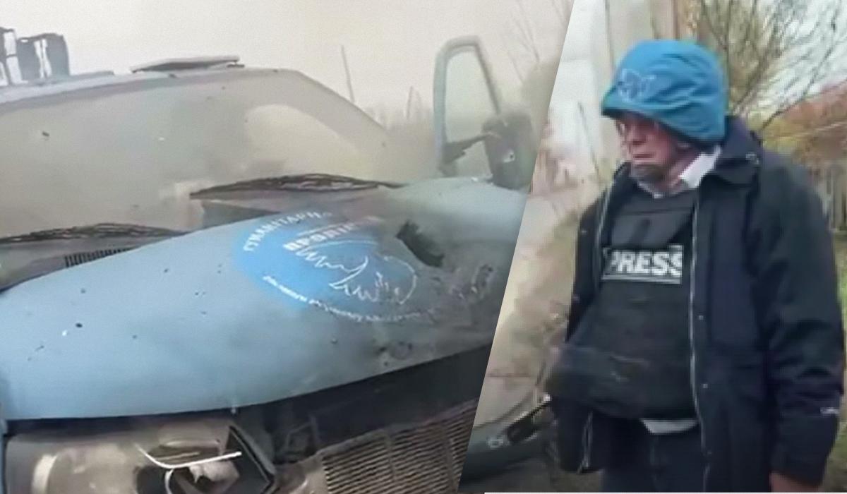 Австрійський журналіст потрапив під удар російського дрону / колаж УНІАН, фото скріншот, ORF Австрійський журналіст потрапив під удар російського дрону / колаж УНІАН, фото скріншот, ORF