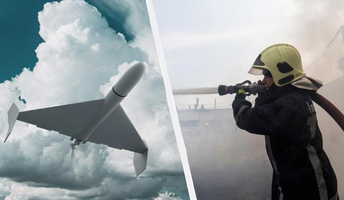 Росія атакувала дронами міста Миколаїв та Арциз / колаж УНІАН, фото ua.depositphotos.com, УНІАН