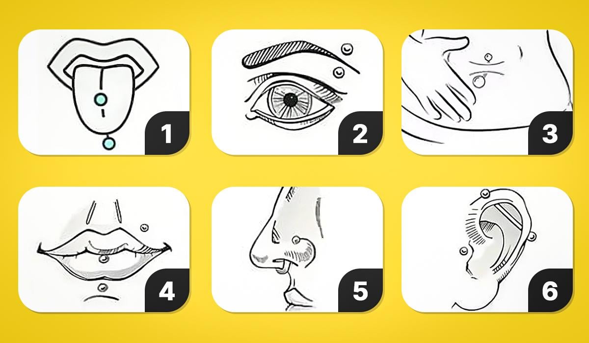 Test rapido per scegliere il piercing più adatto a te