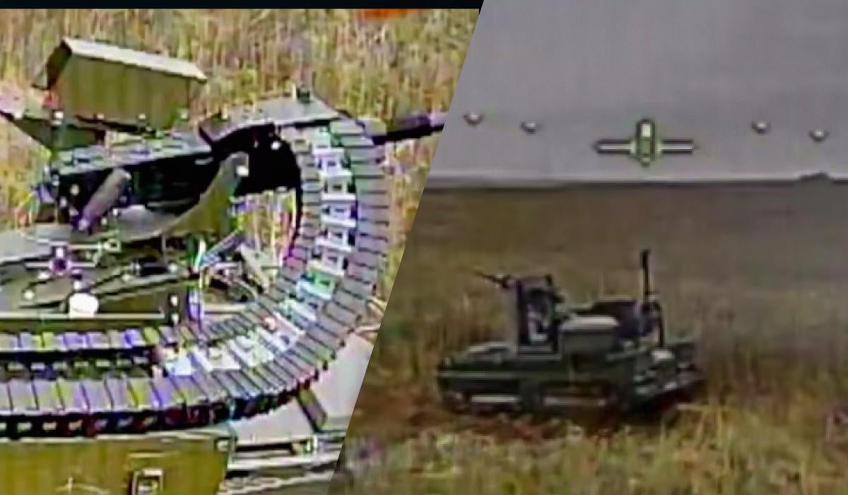 Додали вогнемет і оптоволокно: експерт розповів, як РФ поліпшила наземний дрон 'Кур'єр'