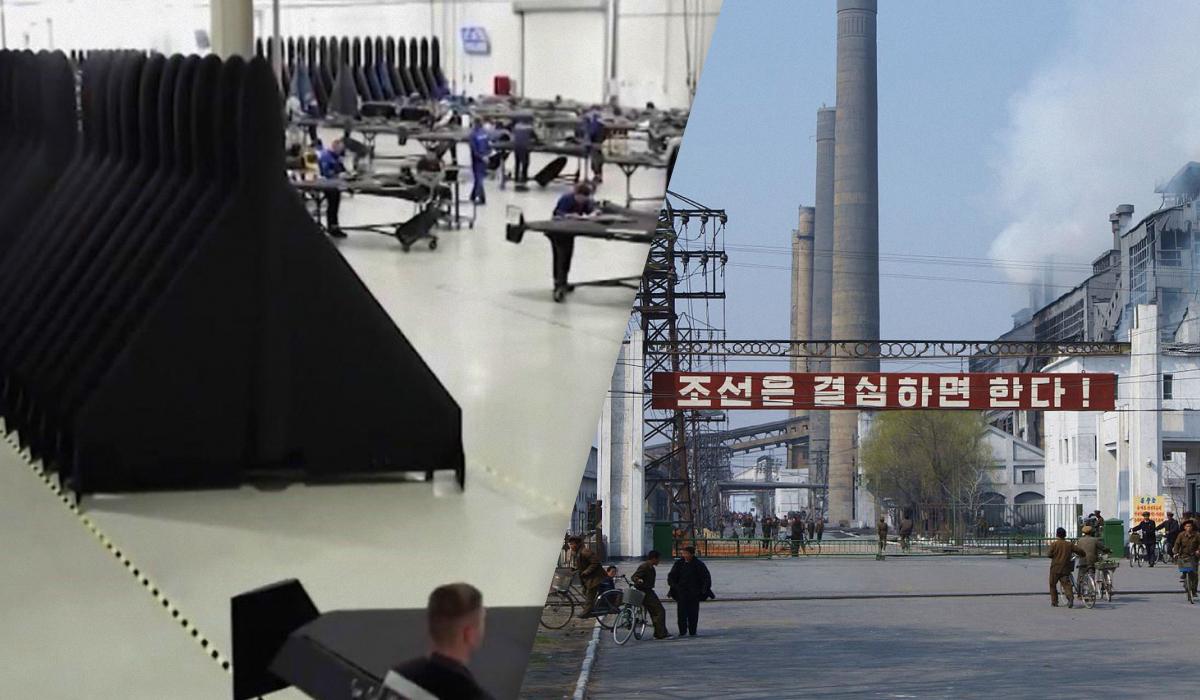 Вже сьогодні РФ вербує іноземців для збирання "Шахедів", а наразі планує масово завозити робочих з Північної Кореї / колаж УНІАН, фото скірншот, Вікіпедія