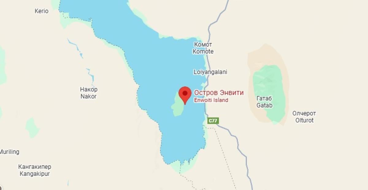 острів Енваітенет на карті острів Енваітенет на карті