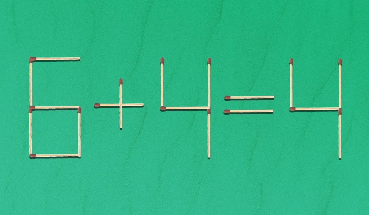 Puzzle con fiammiferi: più soluzioni possibili