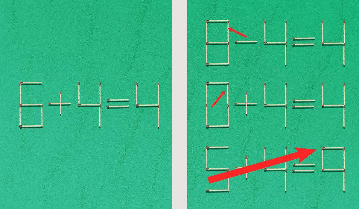 головоломка со спичками головоломка со спичками