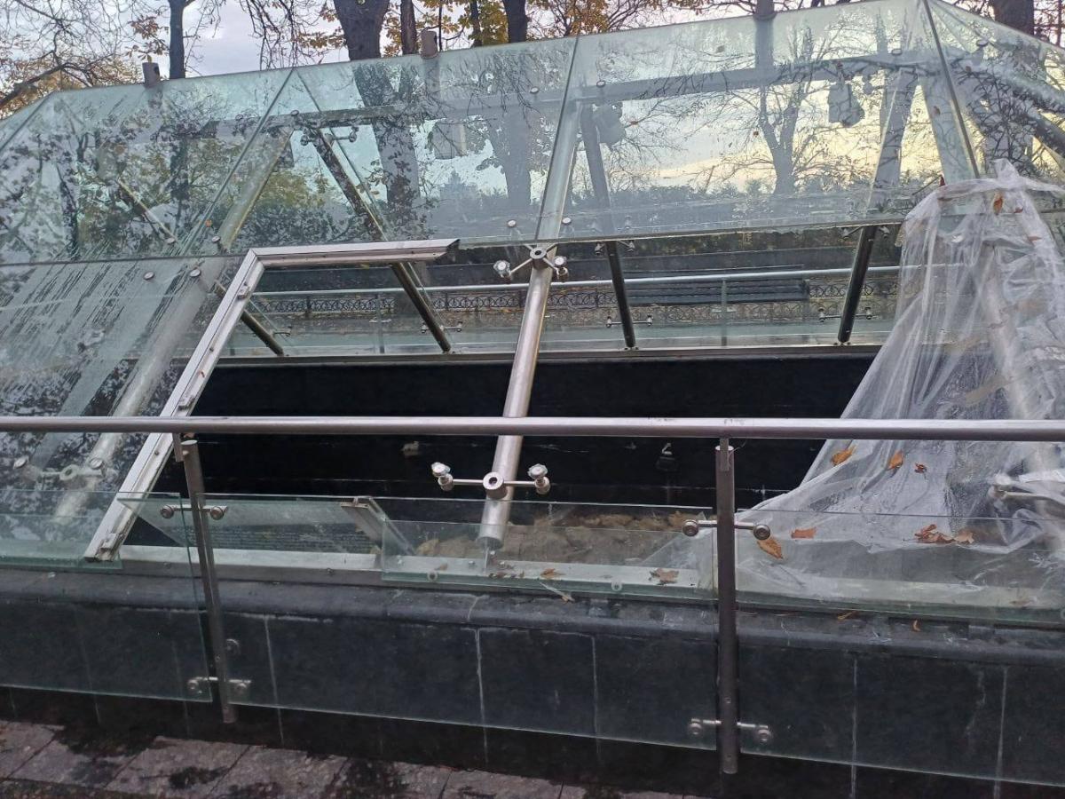 Museo all'aperto di Odessa distrutto da vandali